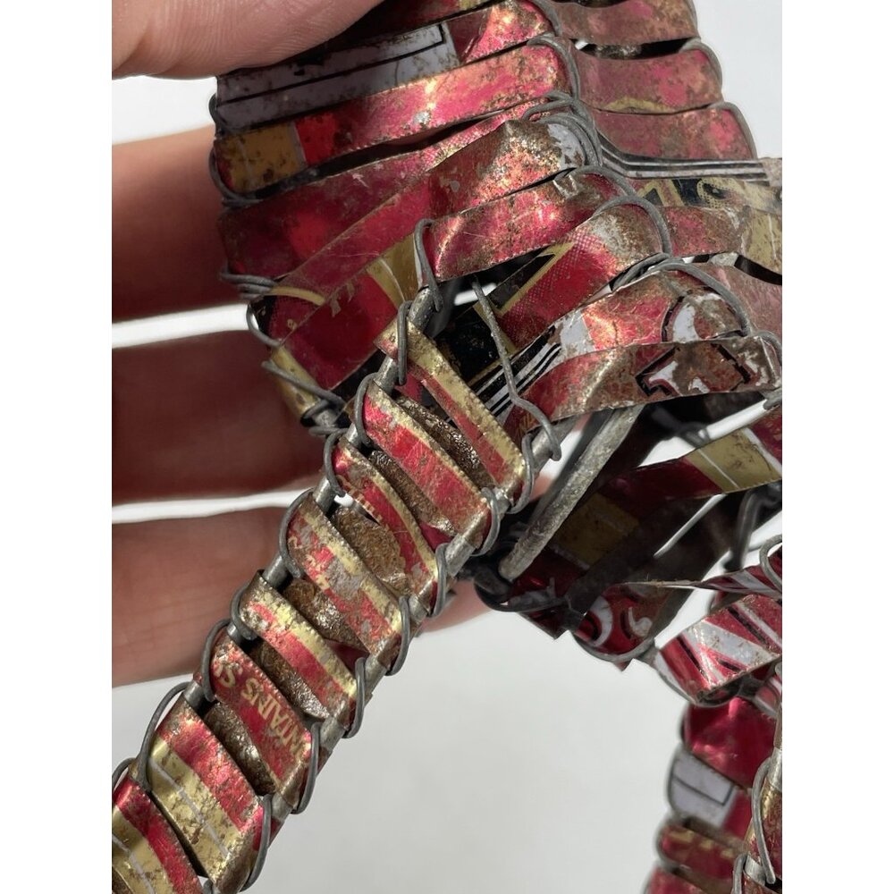 Aluminum Can Giraffe Animal Statue Handmade Pop Art Sculpture - Picture 6 of 13